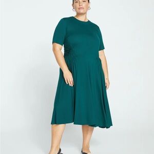 Elegant Teal Midi Dress